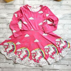 Pink Unicorn Rainbow Dress